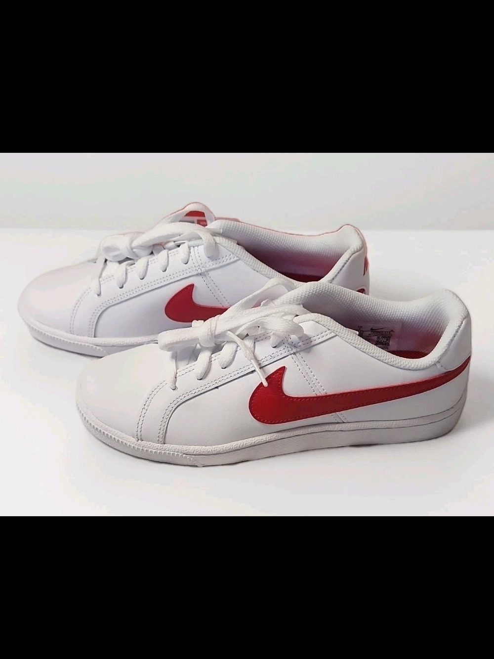 Nike Court Royale Women's Shoe Size 7 In White And Collegiate Red - Picture 3 of 8